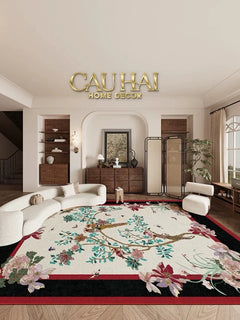Thảm Trải Sàn Nhung Bỉ 140X200/160X230 - Nocturne Avian Impériale Rectangular-CẬU HAI HOME DECOR
