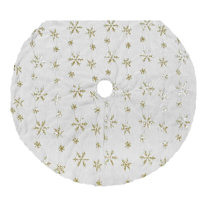 Christmas Decorative Mat - Christmas Tree Carpet - White