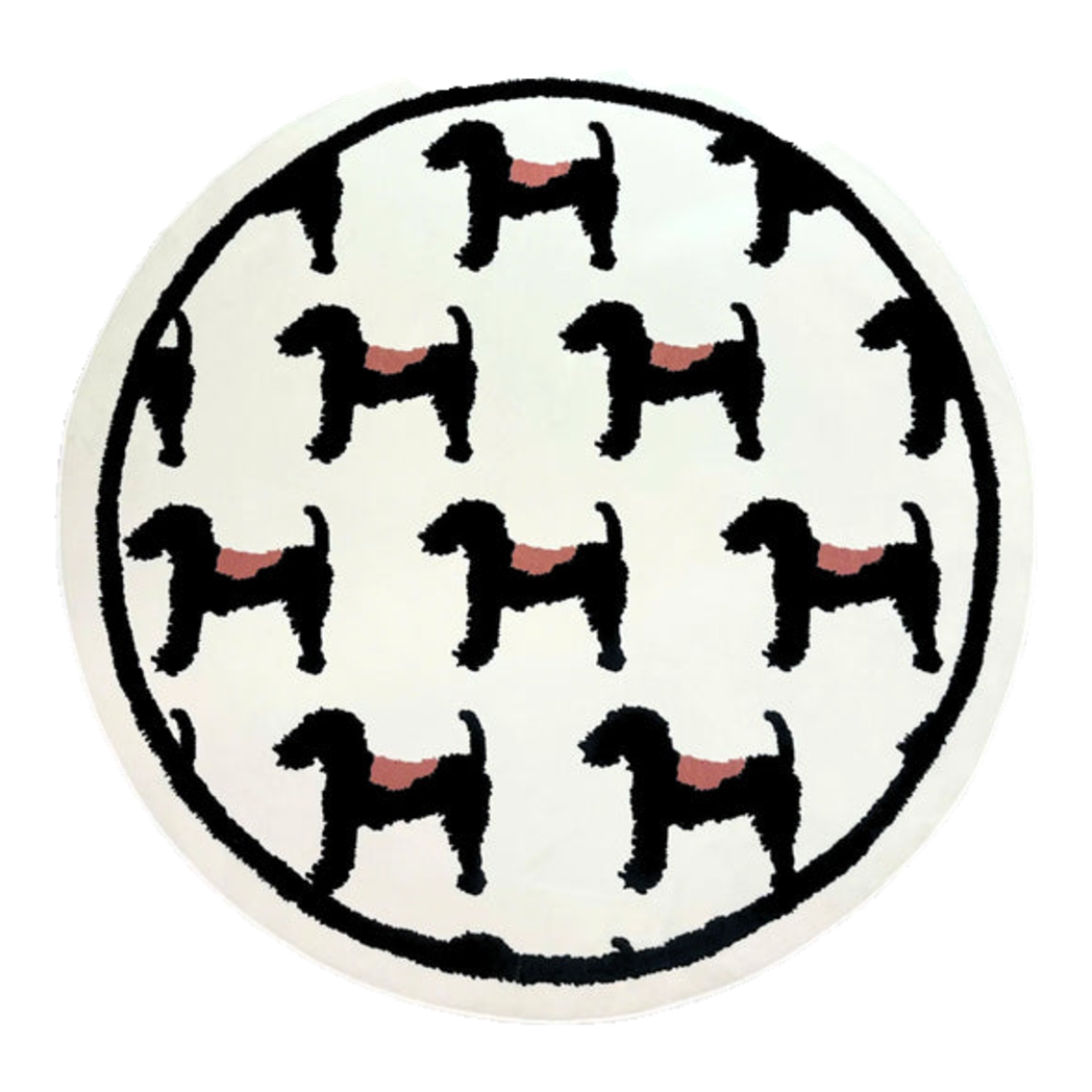 Round Knit Rug D120/160 - Noble Caniche