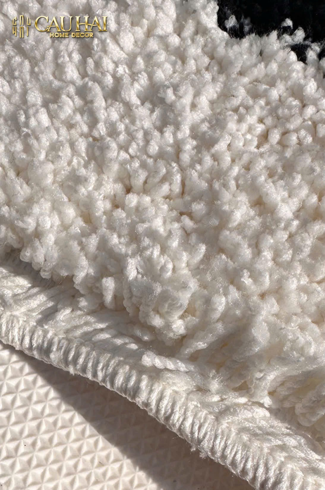 THẢM TRÒN LÔNG DỆT D100 - SIGNATURE COCO-CẬU HAI HOME DECOR