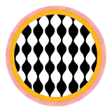 Belgian Velvet Round Rug D120 - Illusion Circle