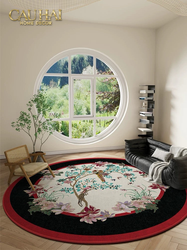 Thảm Tròn Nhung Bỉ D160 - Nocturne Avian Impériale Rectangular - CẬU HAI HOME DECOR