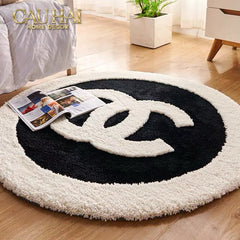 Thảm Tròn Sợi Dệt D100 - Blanche Iconique Coco Spéciale Édition-CẬU HAI HOME DECOR