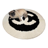 Round Woven Rug D100 - Iconic Coco Special Edition Blanche