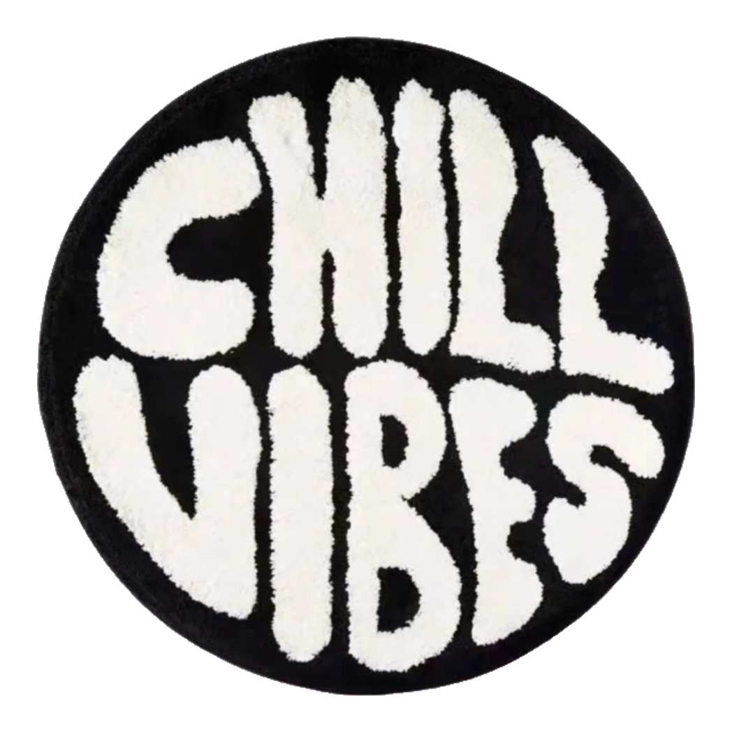 Round Woven Rug D80/100 - Chill Vibes