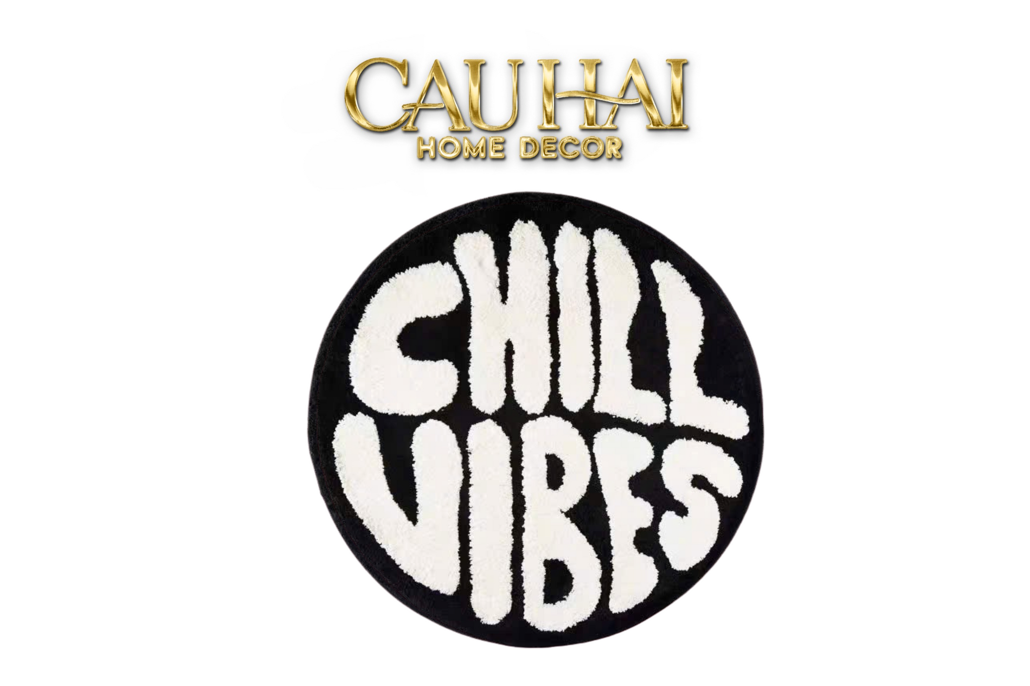 Thảm Tròn Sợi Dệt D80/100 - Chill Vibes - CẬU HAI HOME DECOR