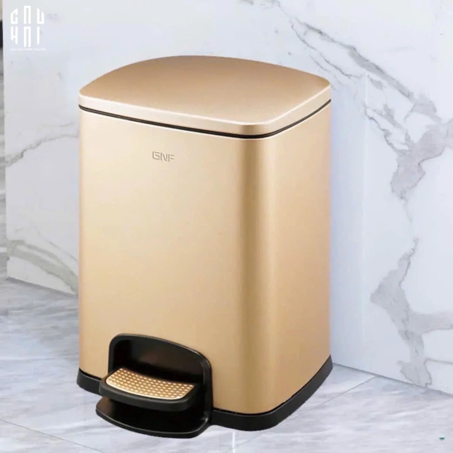 THÙNG RÁC 20L CAO CẤP GOLDEN ELITE PREMIUM-CẬU HAI HOME DECOR
