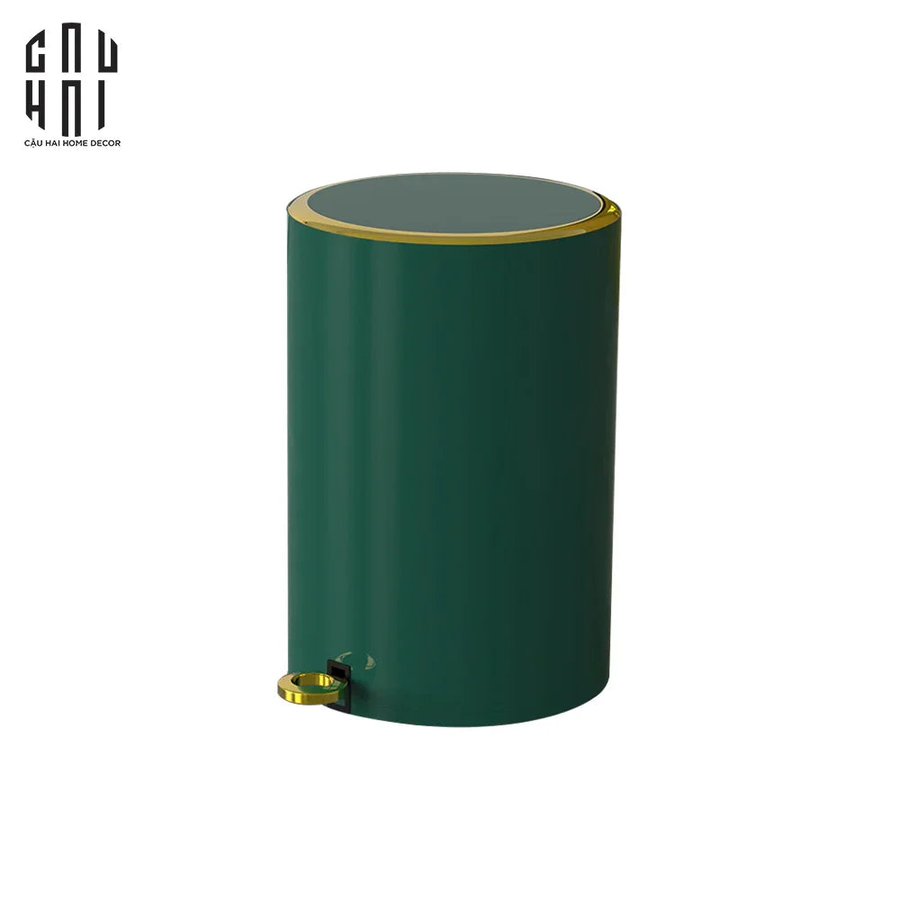 THÙNG RÁC BASIC NEW EDITION 12L - GREEN-CẬU HAI HOME DECOR