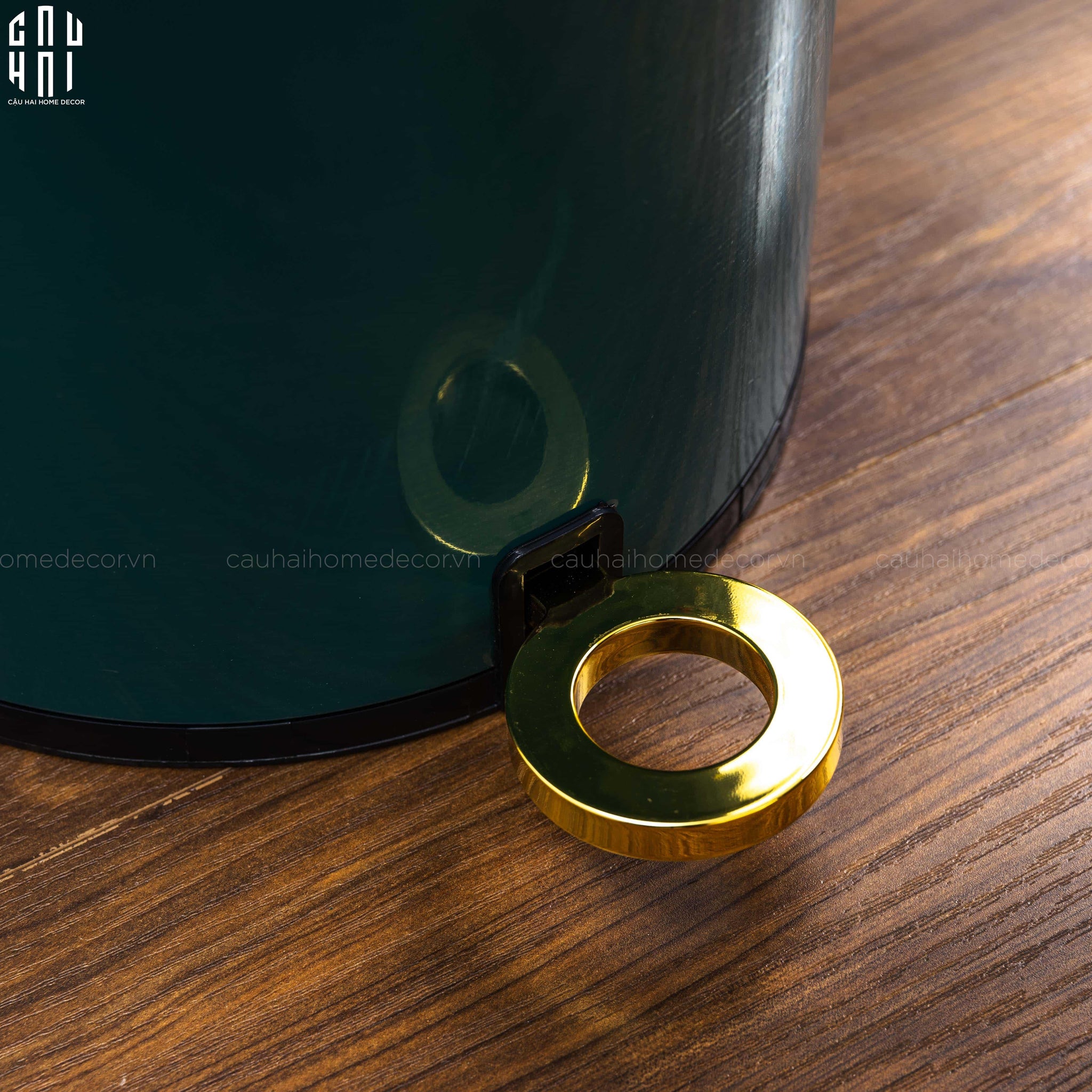 THÙNG RÁC BASIC NEW EDITION 12L - GREEN-CẬU HAI HOME DECOR