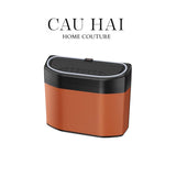 THÙNG RÁC BỌC DA CAR MINI BIN - COGNAC-CẬU HAI HOME DECOR