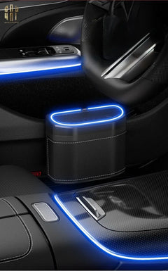 Thùng Rác Bọc Da Car Mini Bin - Noir-CẬU HAI HOME DECOR