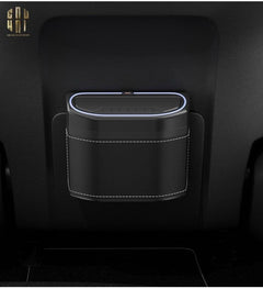Thùng Rác Bọc Da Car Mini Bin - Noir-CẬU HAI HOME DECOR