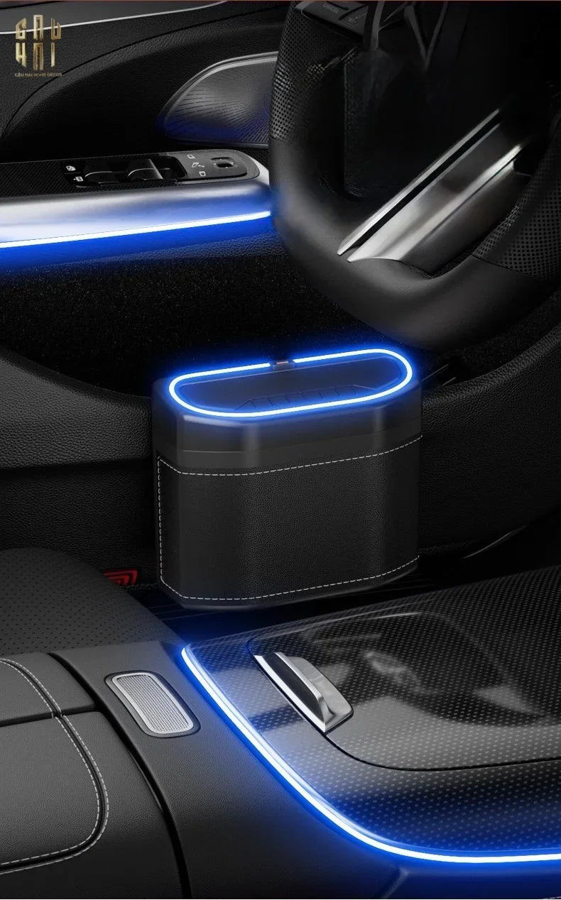 Thùng Rác Bọc Da Car Mini Bin - Noir-Thùng Rác-Đối tác tại Trung Quốc theo từng đơn đặt hàng-CẬU HAI HOME DECOR
