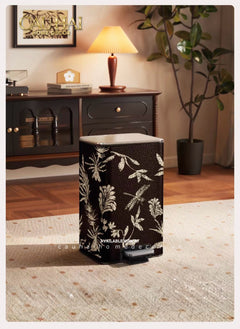 Thùng Rác Cao Cấp Bọc Da Dragonfly 15L-CẬU HAI HOME DECOR