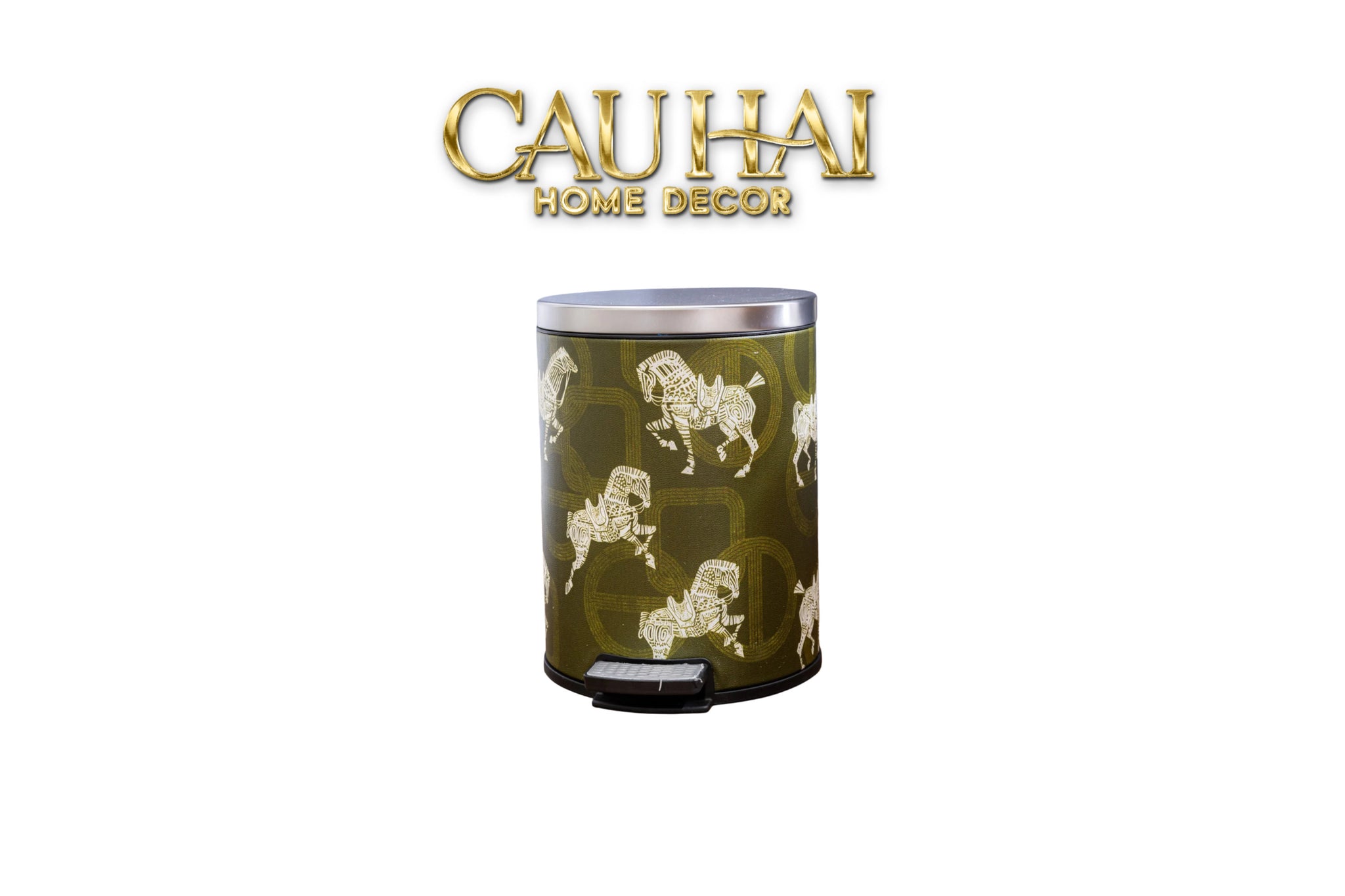 Thùng Rác Da Les Cavaliers Blancs Impériaux 14L - Vert Up-CẬU HAI HOME DECOR