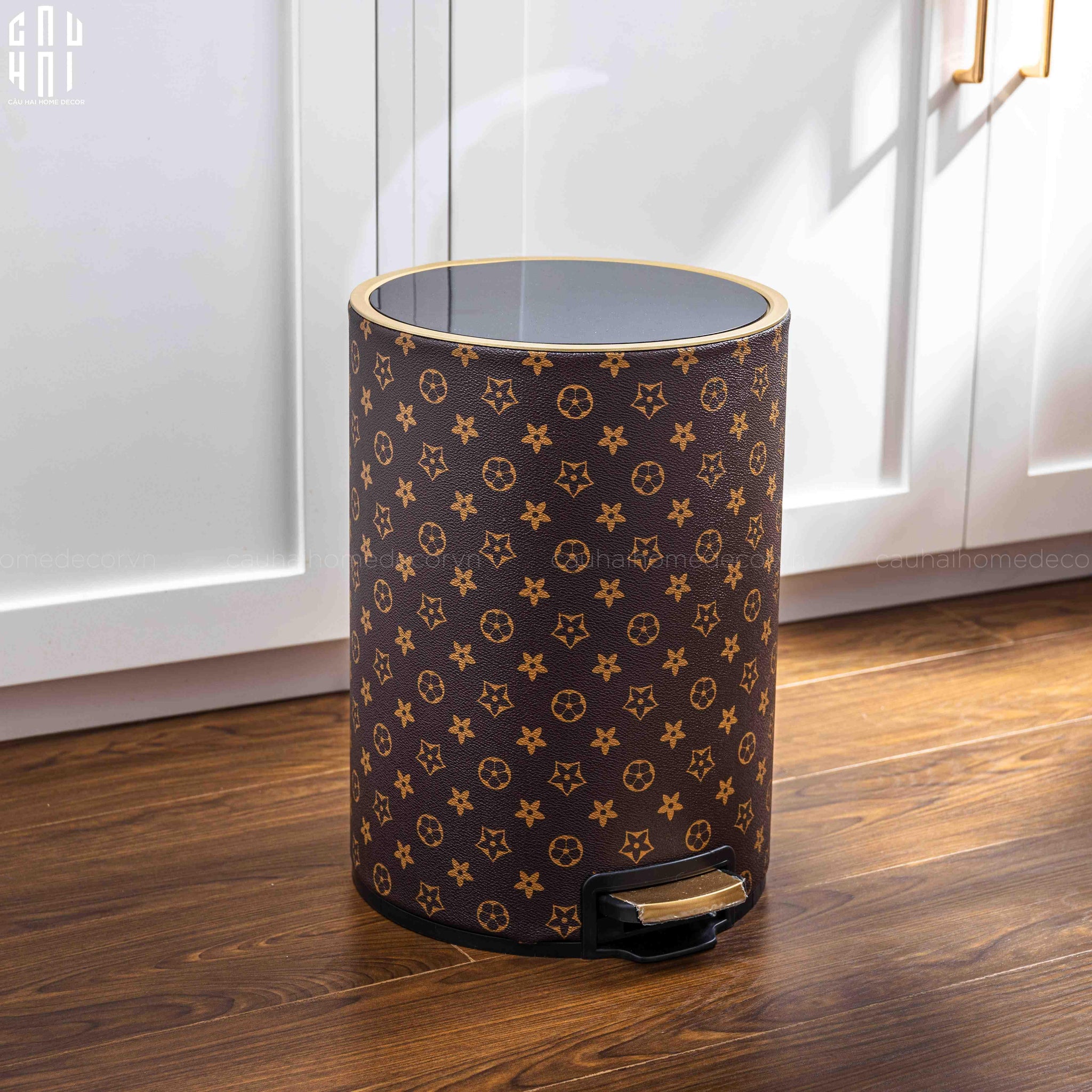 THÙNG RÁC DA LOUIS BEAR 12L-CẬU HAI HOME DECOR