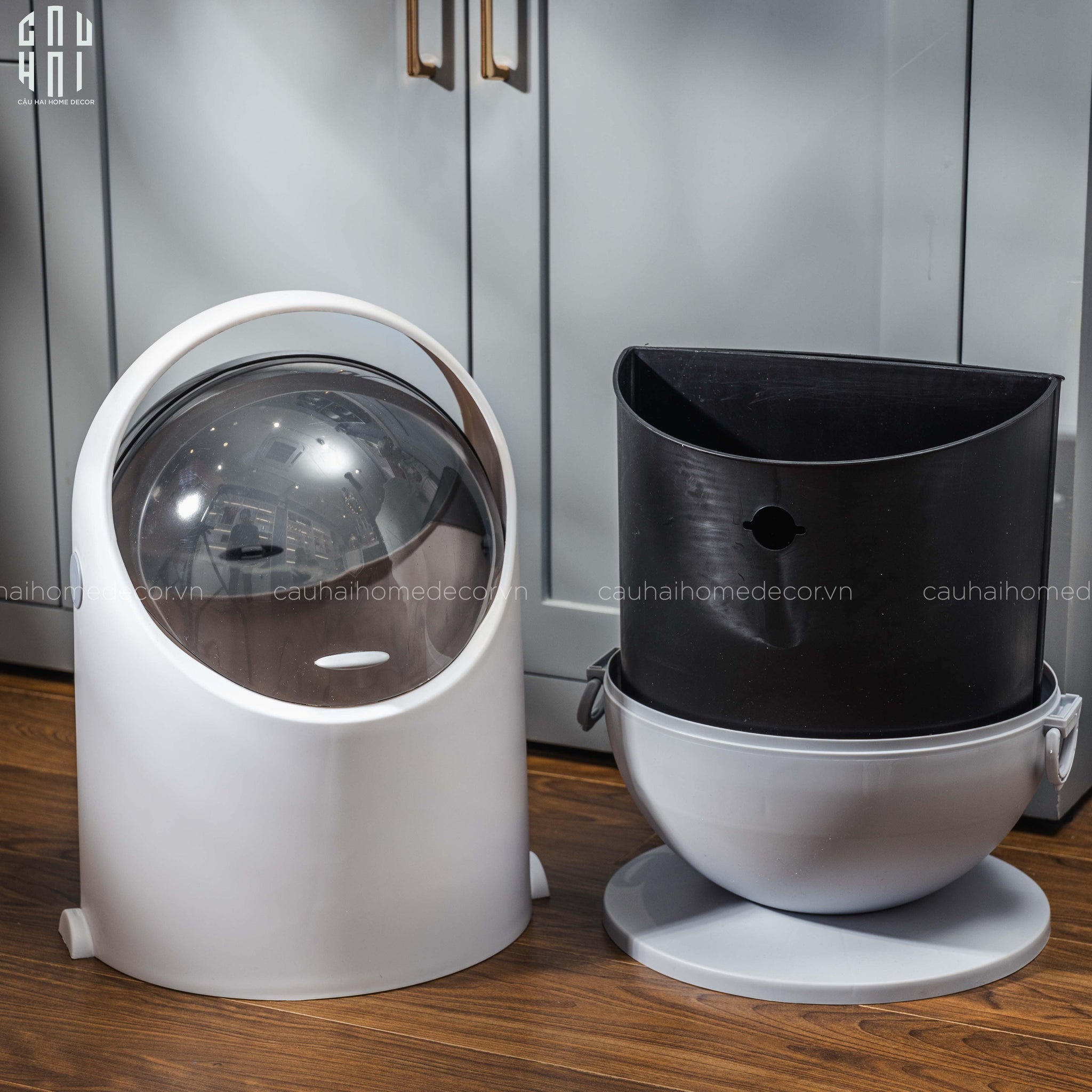 Thùng Rác Finch 20L- Silver-CẬU HAI HOME DECOR