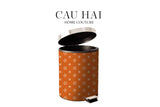 THÙNG RÁC LOUIS V CINNAMON MONO 12L-CẬU HAI HOME DECOR