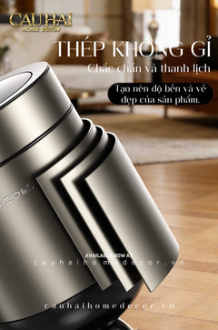 Thùng Rác Titanium Goblet Stainless Steel Modernist Trash Cans 20L 25x54-CẬU HAI HOME DECOR