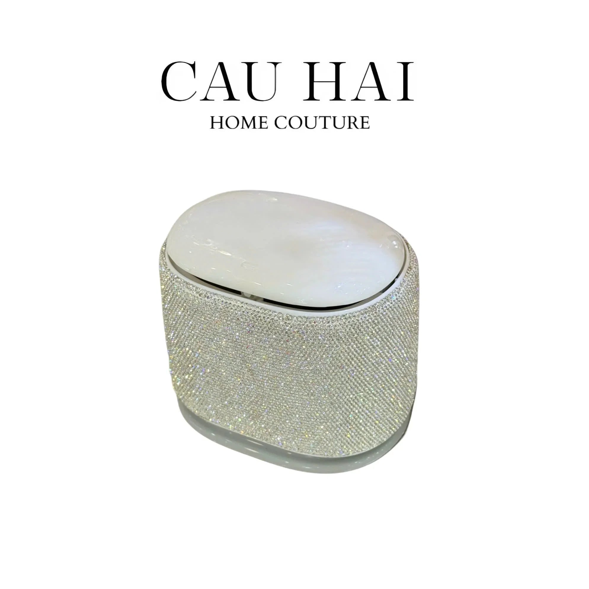 THÙNG RÁC VUÔNG DIAMOND FANTASY BLING BLING-CẬU HAI HOME DECOR