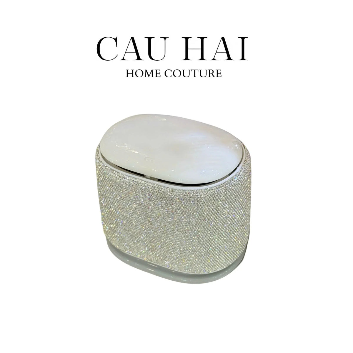 Thùng Rác Vuông Diamond Fantasy Bling Bling-Thùng Rác-CẬU HAI HOME DECOR