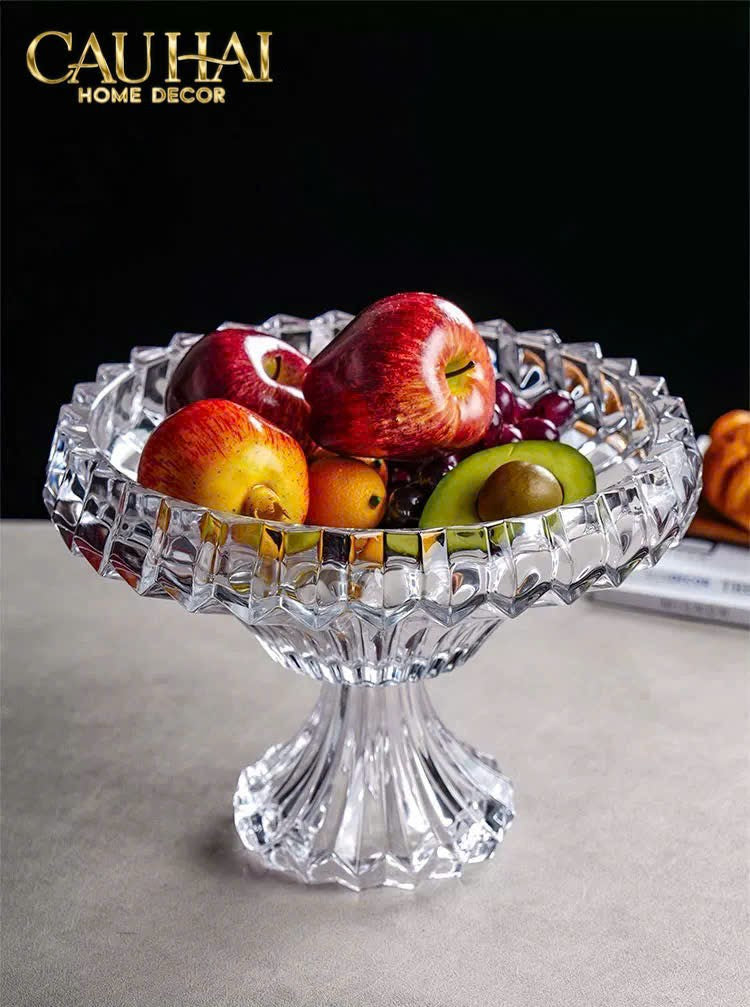 TÔ PHA LÊ DEUX ÉTAGES CRYSTAL BOWL-CẬU HAI HOME DECOR