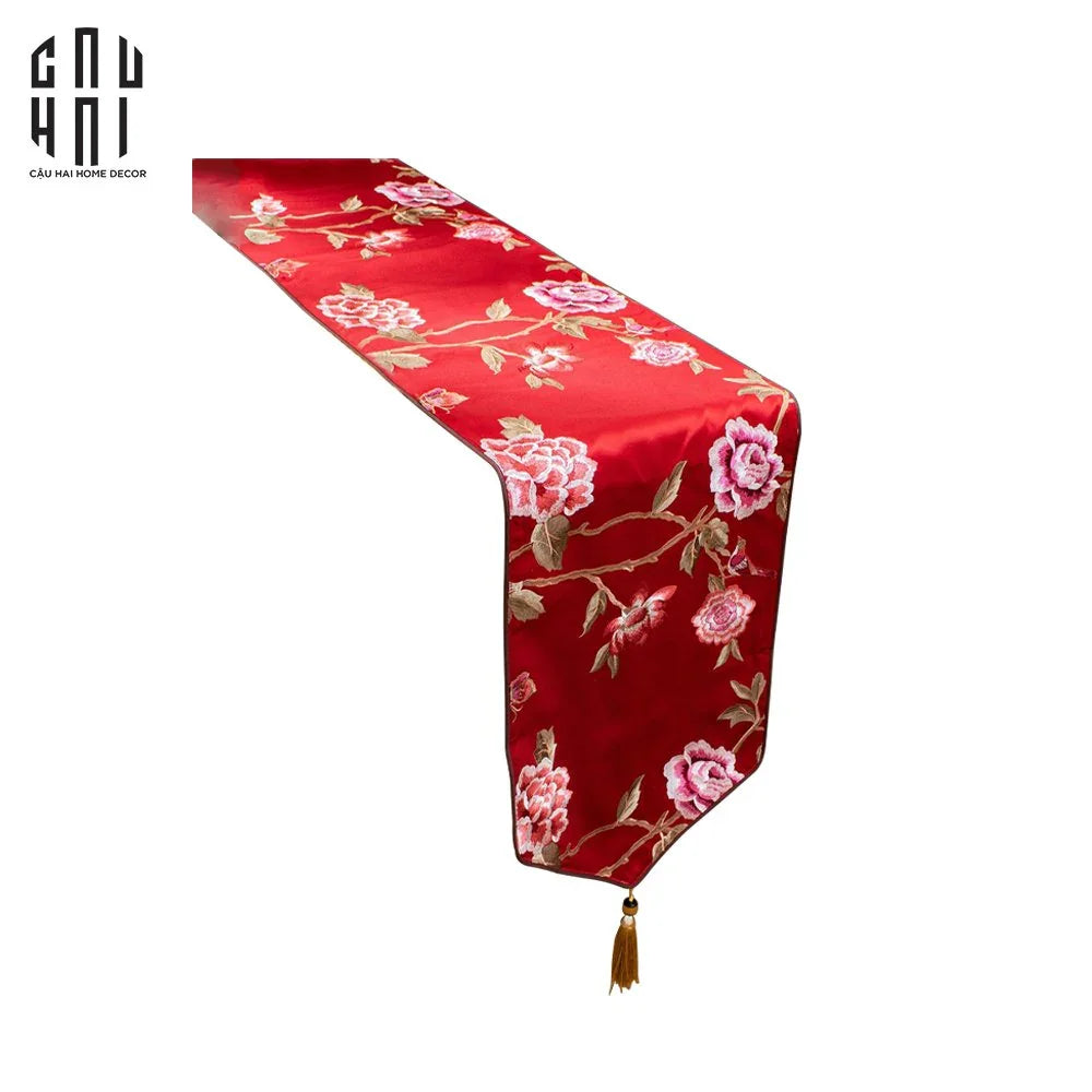 TRẢI BÀN HỶ - HẠNH HOA 2M1-CẬU HAI HOME DECOR