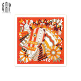 TRANH CANVAS ABSTRACT HORSE 90X90CM-CẬU HAI HOME DECOR