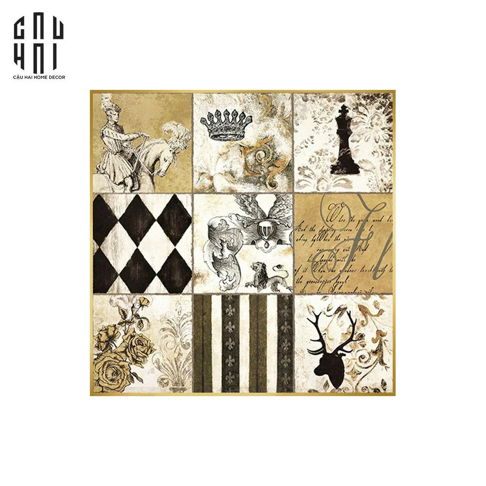 TRANH CANVAS B-GLORY II 90X90 CM-CẬU HAI HOME DECOR