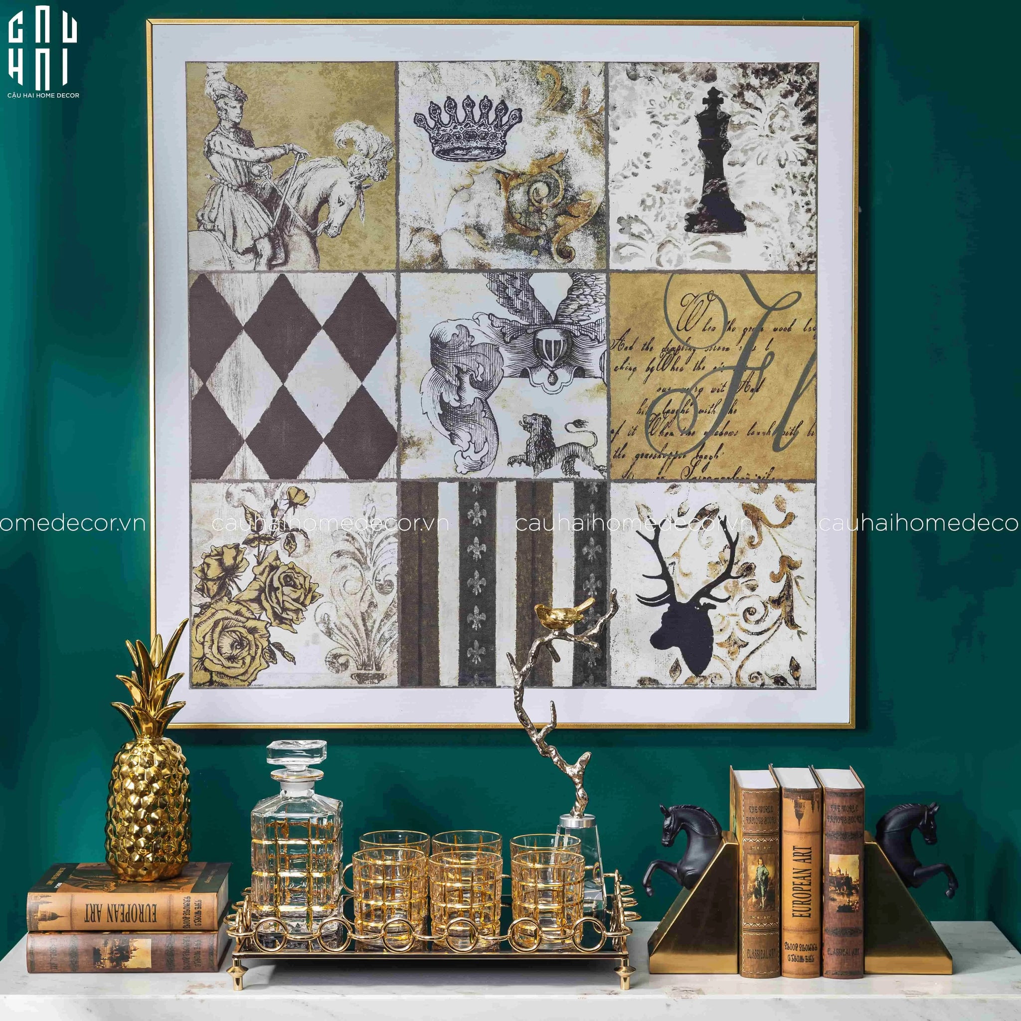 TRANH CANVAS B-GLORY II 90X90 CM-CẬU HAI HOME DECOR