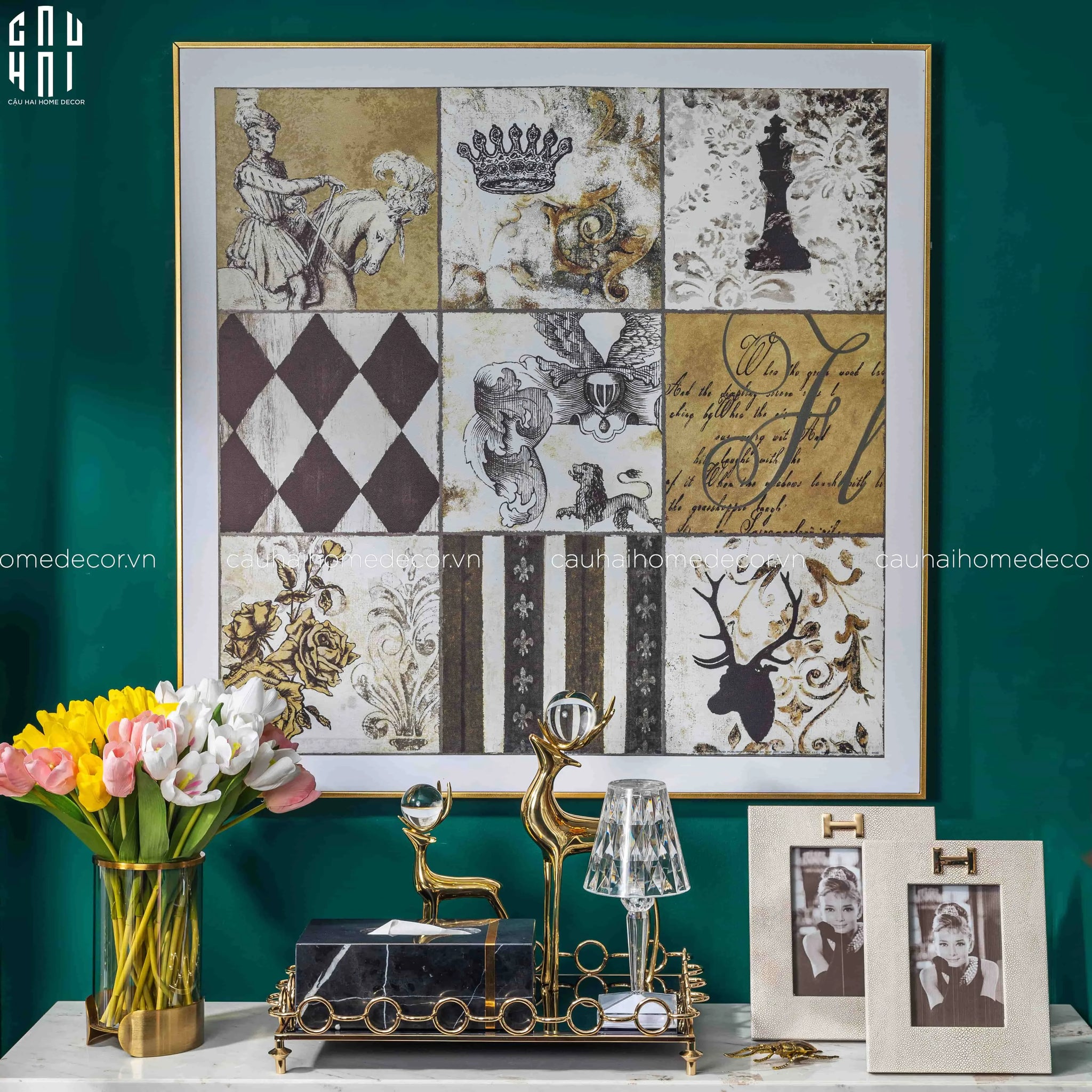 TRANH CANVAS B-GLORY II 90X90 CM-CẬU HAI HOME DECOR