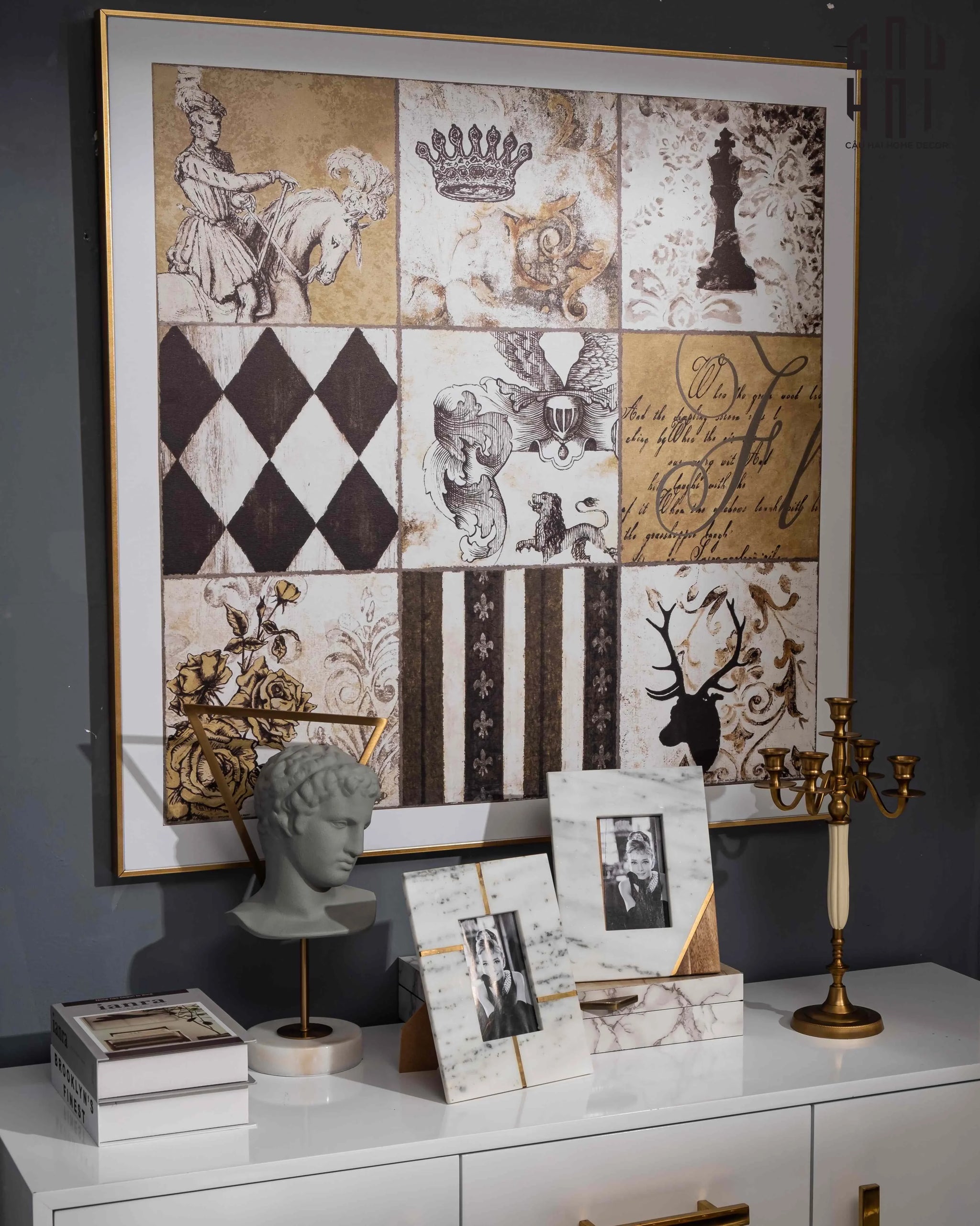 TRANH CANVAS B-GLORY II 90X90 CM-CẬU HAI HOME DECOR