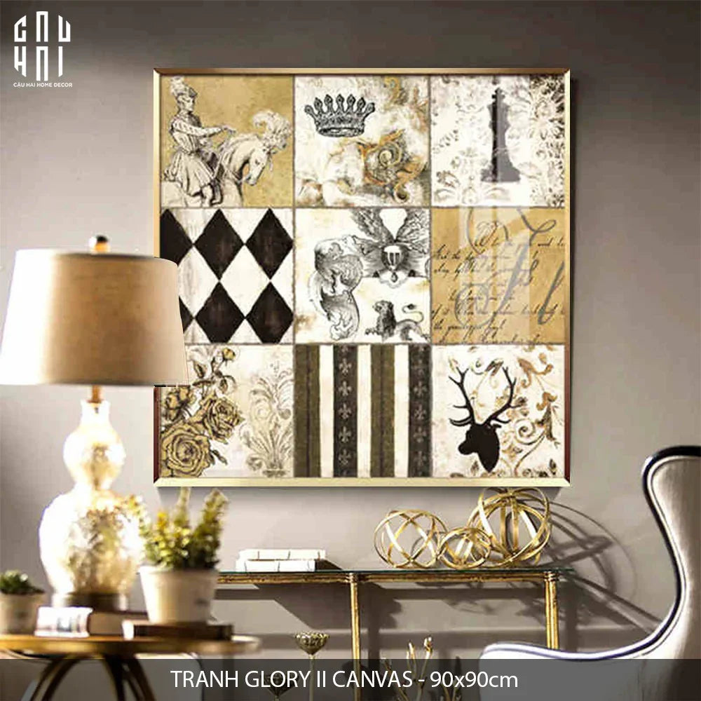 TRANH CANVAS B-GLORY II 90X90 CM-CẬU HAI HOME DECOR