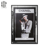 TRANH CANVAS CAO CẤP C-HAT GIRL 80X120CM - PHIÊN BẢN VIỀN ỐP GƯƠNG-CẬU HAI HOME DECOR