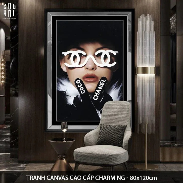 TRANH CANVAS CAO CẤP CHARMING 80X120CM-CẬU HAI HOME DECOR