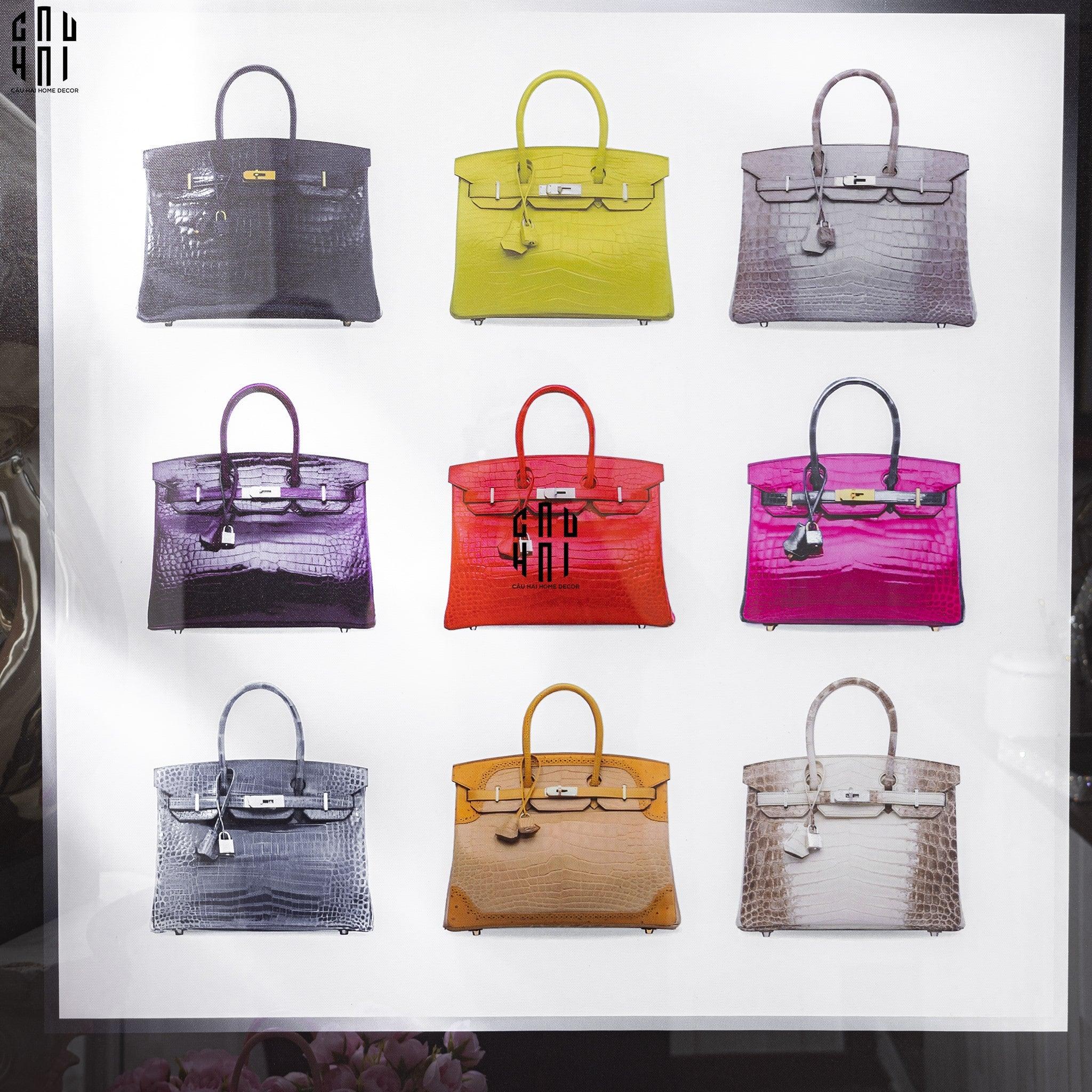 TRANH CANVAS CAO CẤP H BIRKIN CROCODILE LUXRY 90X90CM-CẬU HAI HOME DECOR