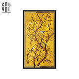 TRANH CANVAS CHANT DE CANARI 60X120CM - VIỀN GỖ CÓ KÍNH-CẬU HAI HOME DECOR