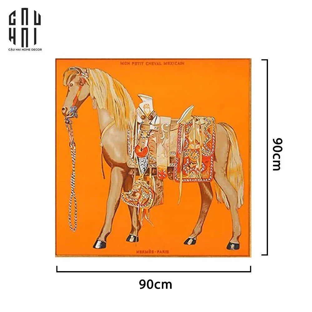 TRANH CANVAS CHEVAL 90X90CM-CẬU HAI HOME DECOR
