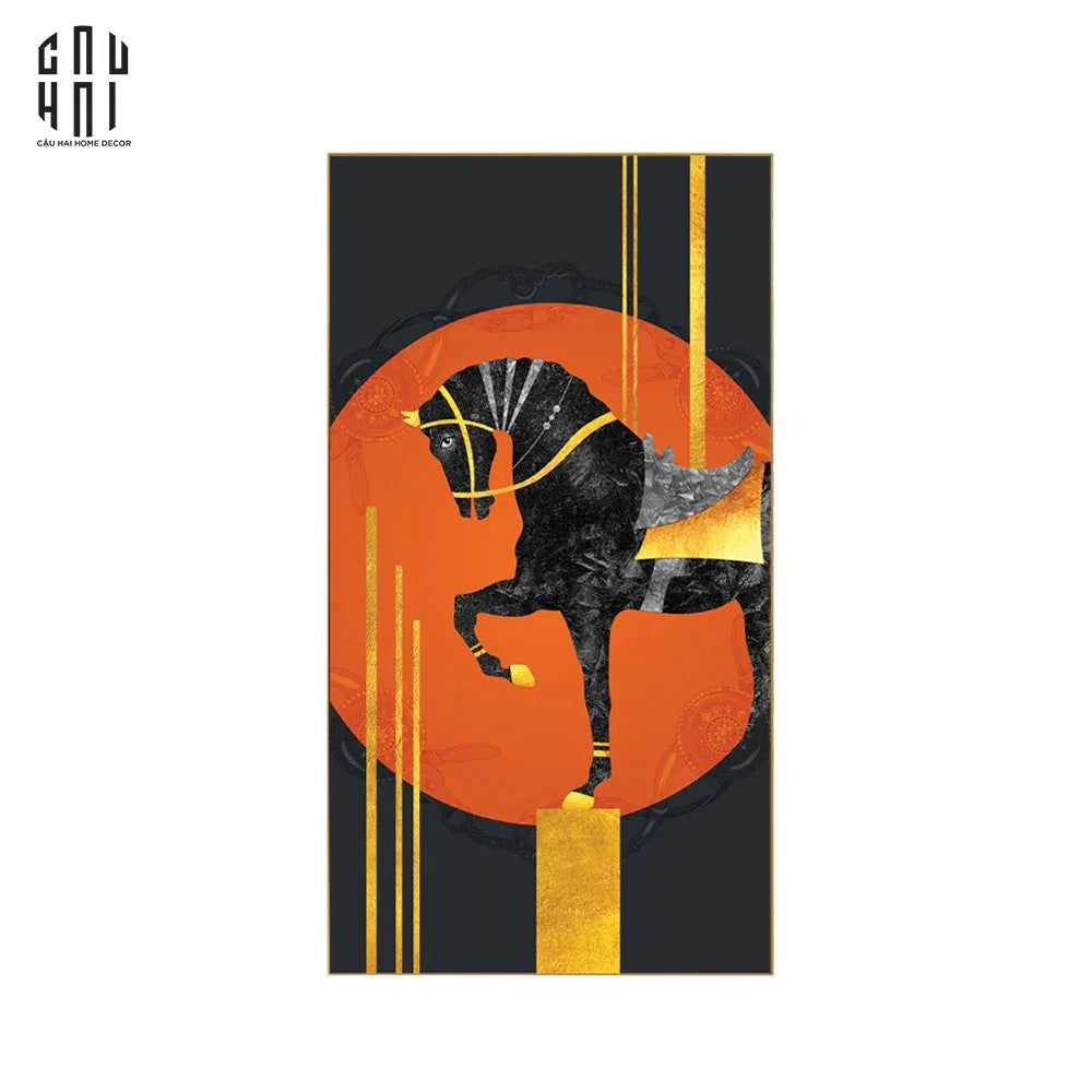 TRANH CANVAS DARK STEED 70X140 CM-CẬU HAI HOME DECOR