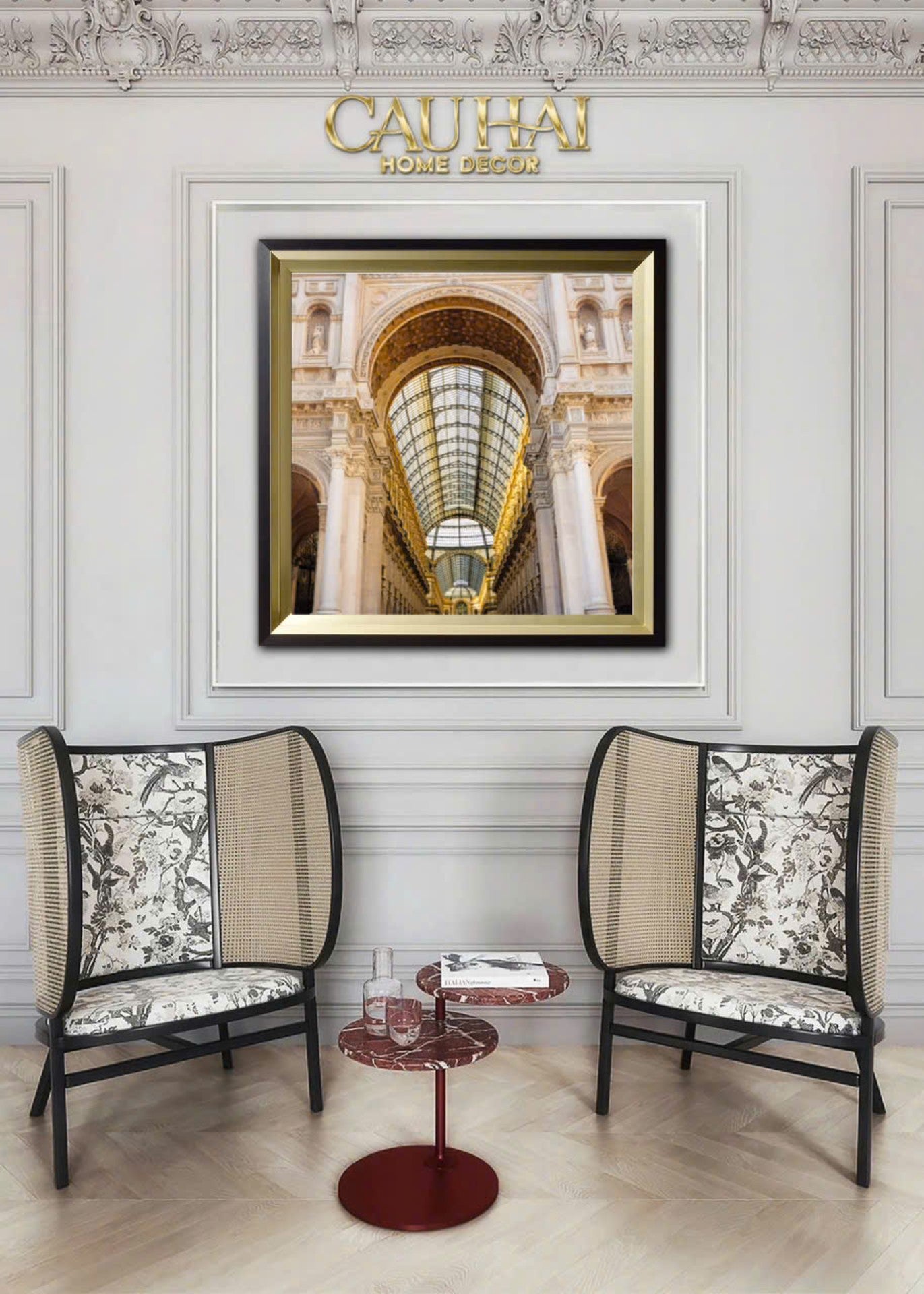 Tranh Canvas Impériale Arcade Atélier 100X100Cm - Woody Glass - CẬU HAI HOME DECOR