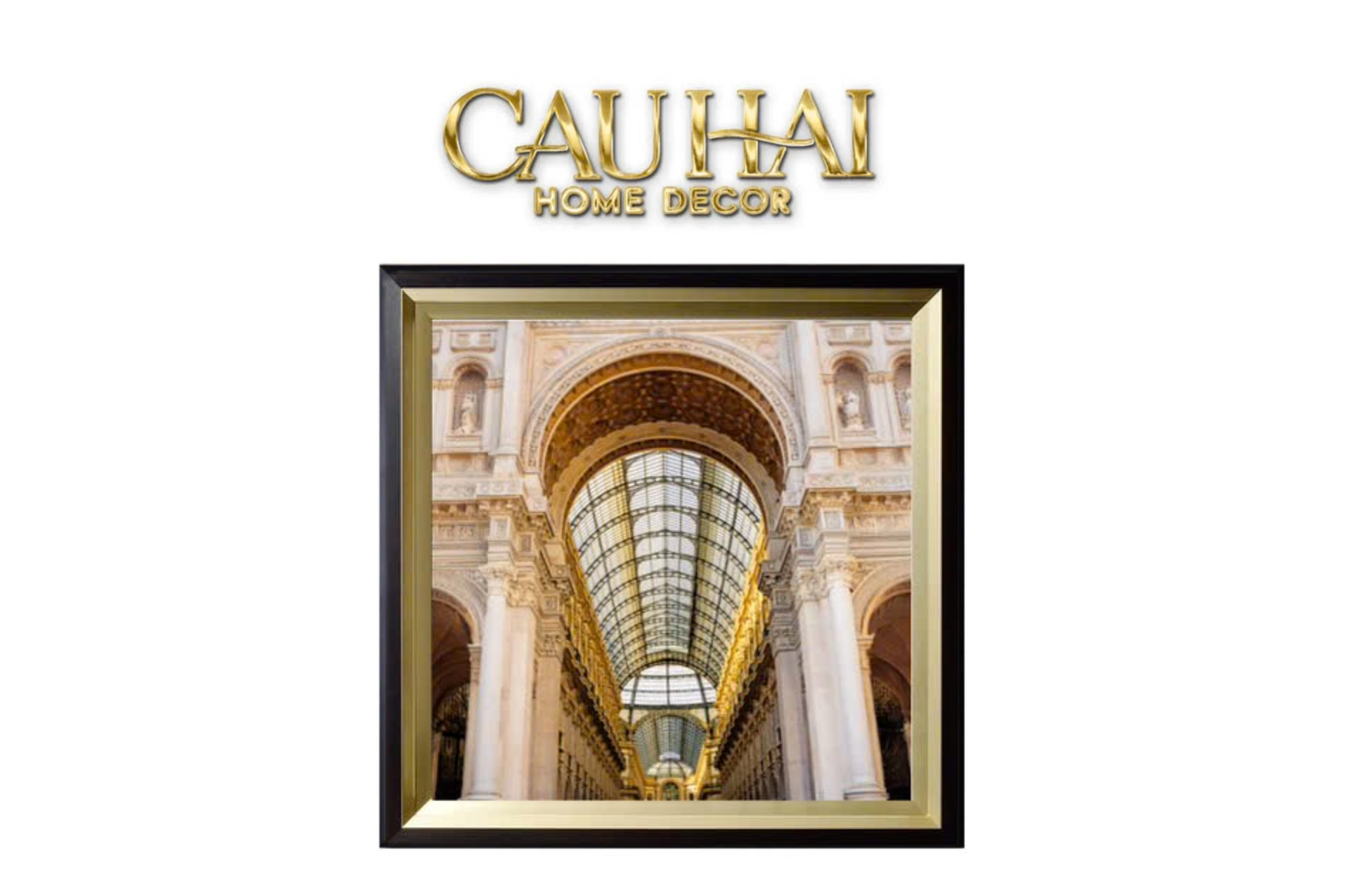 Tranh Canvas Impériale Arcade Atélier 100X100Cm - Woody Glass - CẬU HAI HOME DECOR