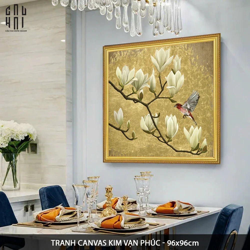 TRANH CANVAS KIM VẠN PHÚC 90X90CM-CẬU HAI HOME DECOR