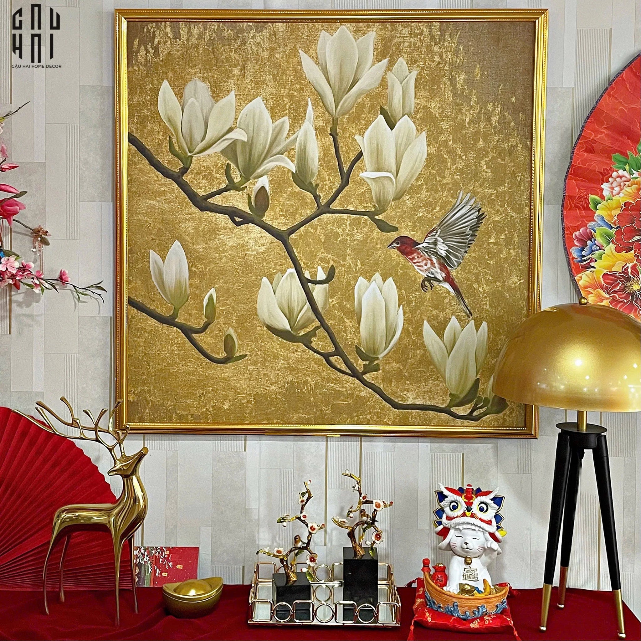 TRANH CANVAS KIM VẠN PHÚC 90X90CM-CẬU HAI HOME DECOR
