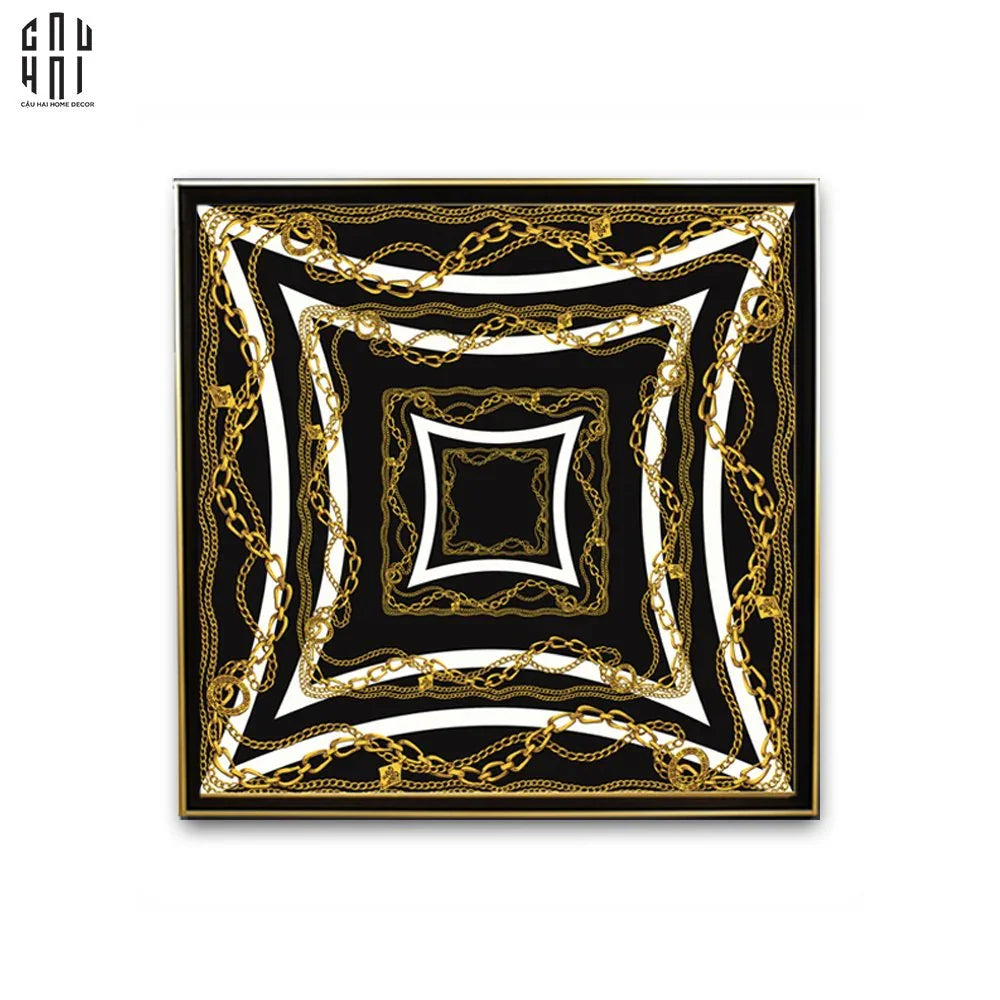 TRANH CANVAS LA CHAINE NOIR 90X90CM-CẬU HAI HOME DECOR