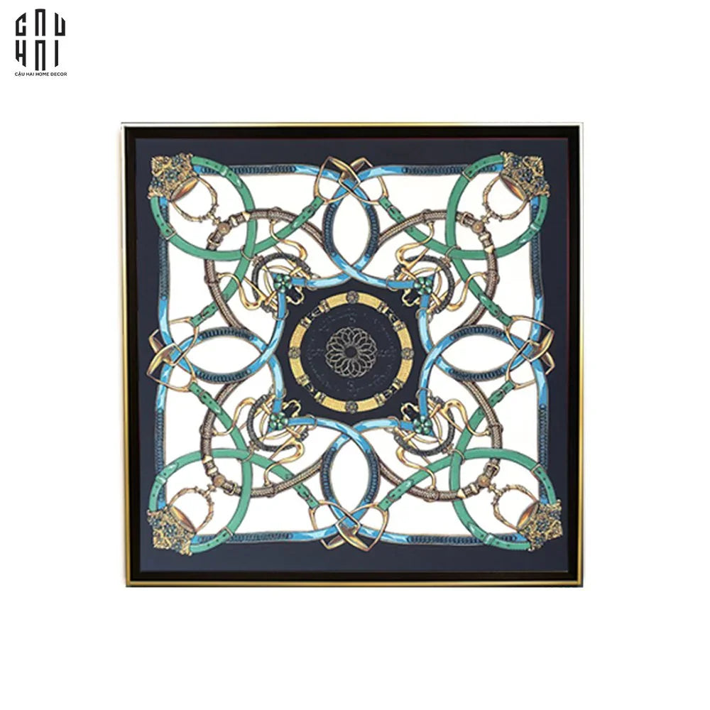 TRANH CANVAS LES RENES BLEU 90X90CM-CẬU HAI HOME DECOR