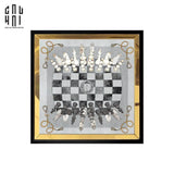 TRANH CANVAS MAJESTIC CHESSBOARD 93X93CM-CẬU HAI HOME DECOR