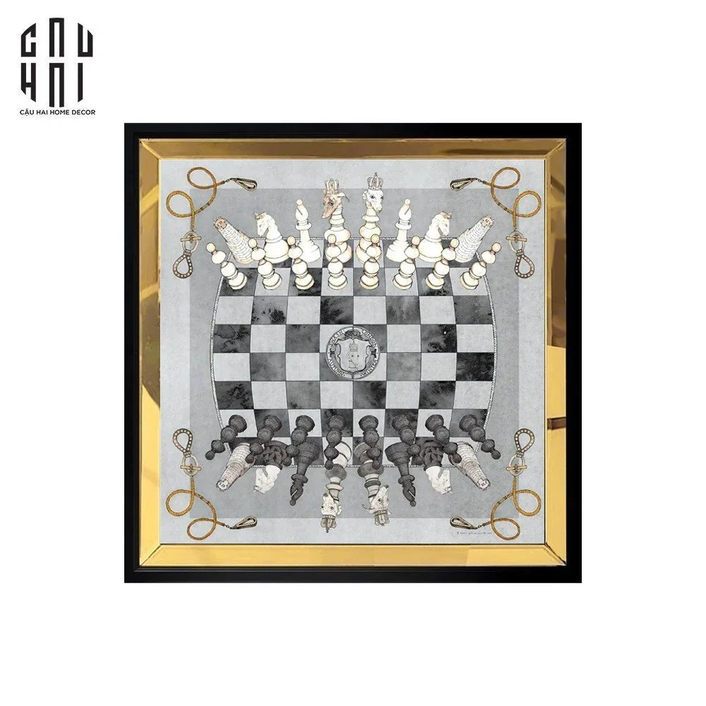 TRANH CANVAS MAJESTIC CHESSBOARD 93X93CM-CẬU HAI HOME DECOR