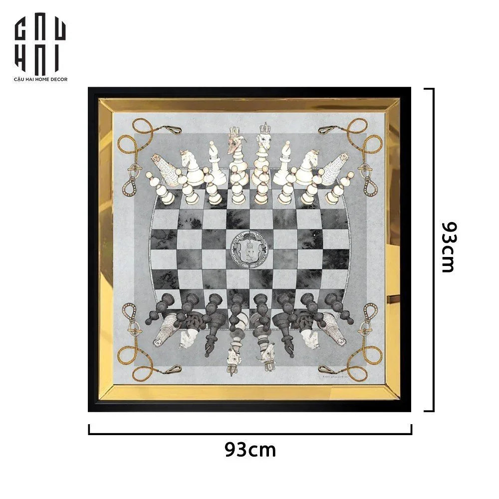 TRANH CANVAS MAJESTIC CHESSBOARD 93X93CM-CẬU HAI HOME DECOR