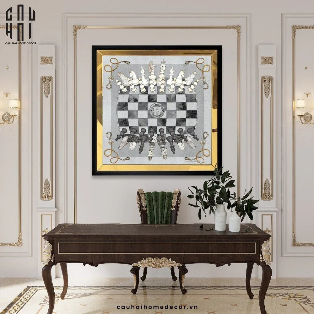 TRANH CANVAS MAJESTIC CHESSBOARD 93X93CM-CẬU HAI HOME DECOR
