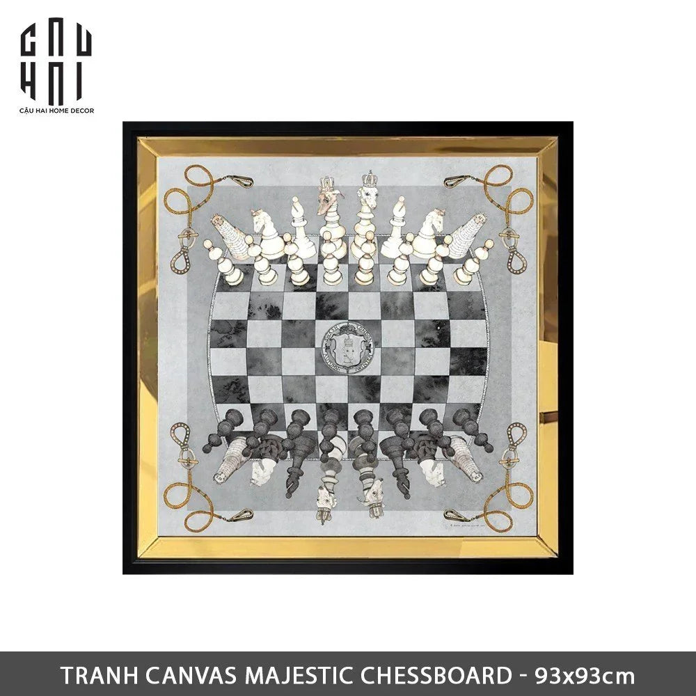TRANH CANVAS MAJESTIC CHESSBOARD 93X93CM-CẬU HAI HOME DECOR